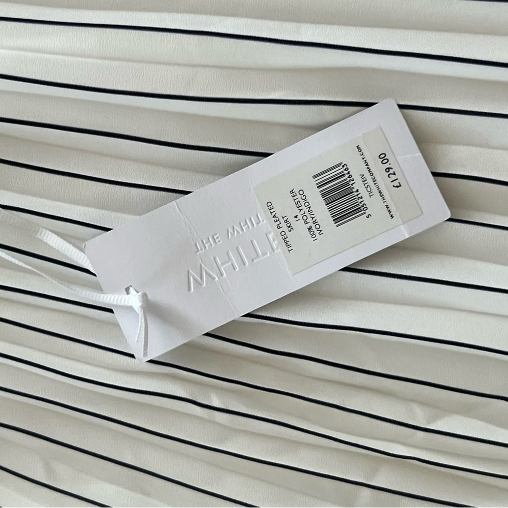 NWT The White Company Pleated white skirt - Picture 3 of 10